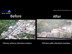 Sem isoladores de vibração: alta frequência, fácil dano; Com JMZ: isolamento de vibração, estável e