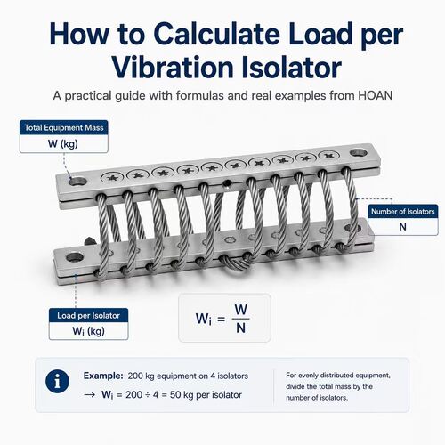 Último Blog da Empresa Sobre Como calcular a carga por isolador de vibração