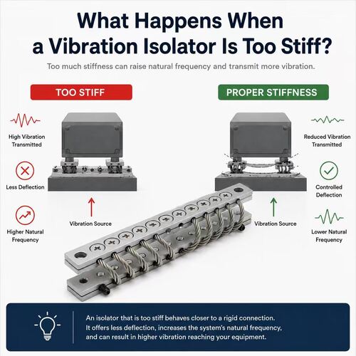 Último Blog da Empresa Sobre O que acontece quando um isolador de vibração é muito rígido?