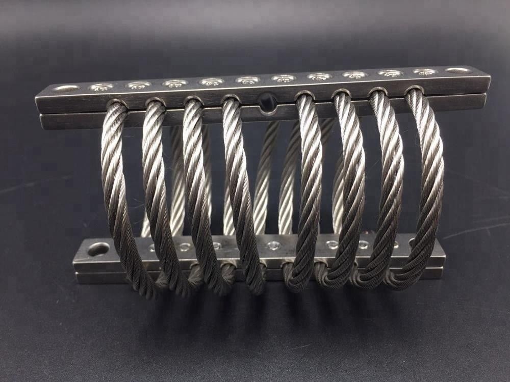 Acessórios de máquina personalizados Controle de choque de vibração Isolador de vibração de trilhos de construção naval
