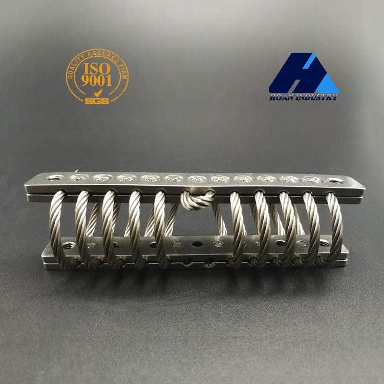 10 Loops Wire Rope Isolator 304 Acessórios da máquina de aço inoxidável