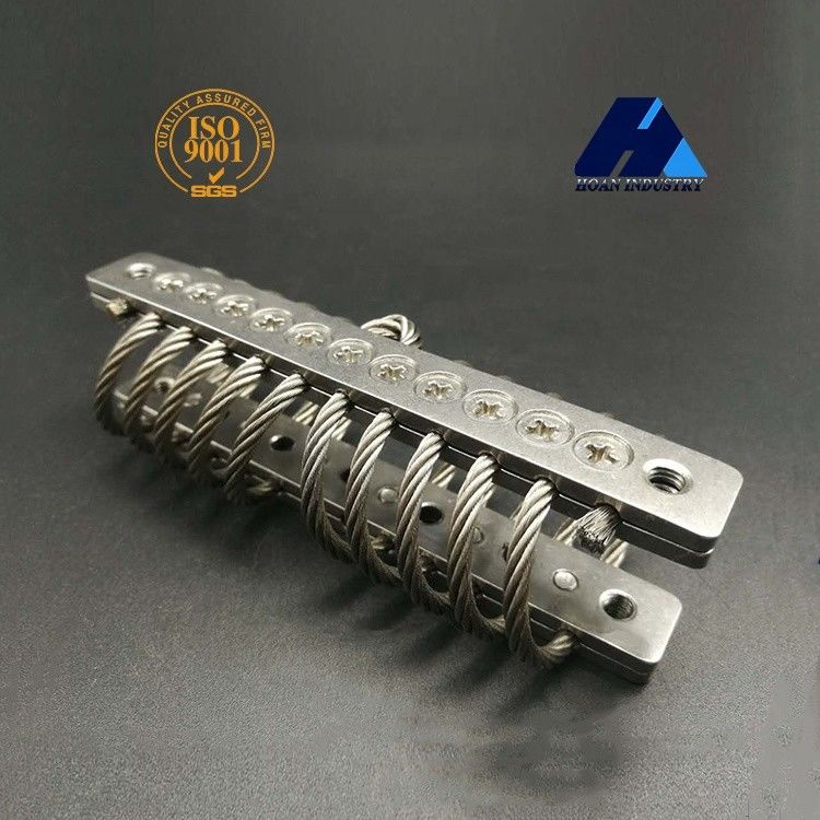 10 Loops Wire Rope Isolator 304 Acessórios da máquina de aço inoxidável