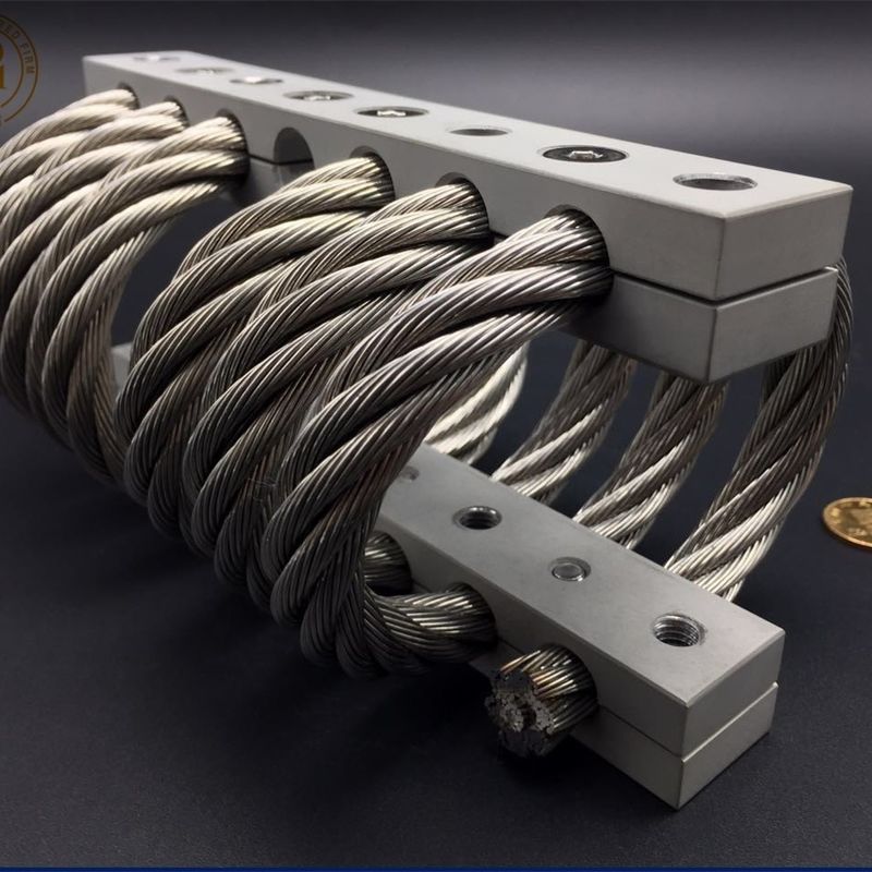 Automóveis blindados de defesa de alumínio Lançador Motor Stand Energia Choque Vibração Isolamento JGX-1276D-233B Wire Rope Isolator