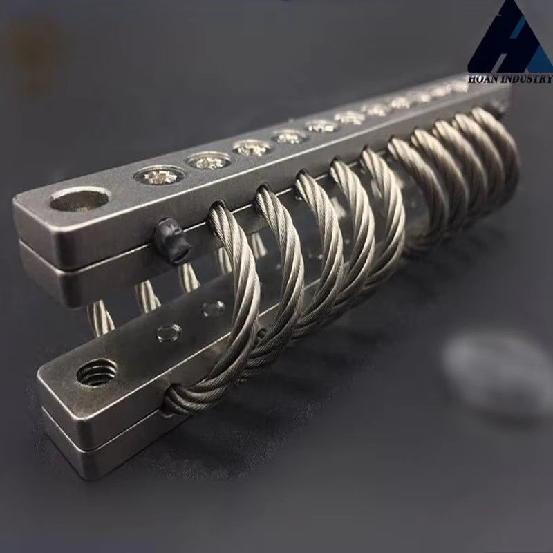 0.2 kg Isoladores de vibração de cordas de arame para operação estável em ambientes aéreos e a bordo de navios