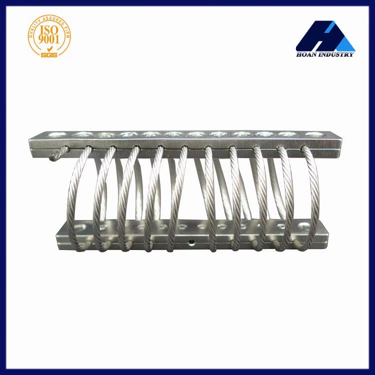 50 N/mm Rigidez axial Isolador de vibração de corda de arame de aço inoxidável para instrumentos de precisão JGX-0240D-4.5A