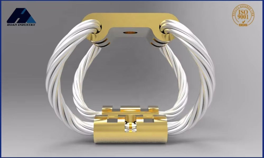 Isolador de vibração com cabo de aço GR5-16A-A para vibrações de baixa frequência